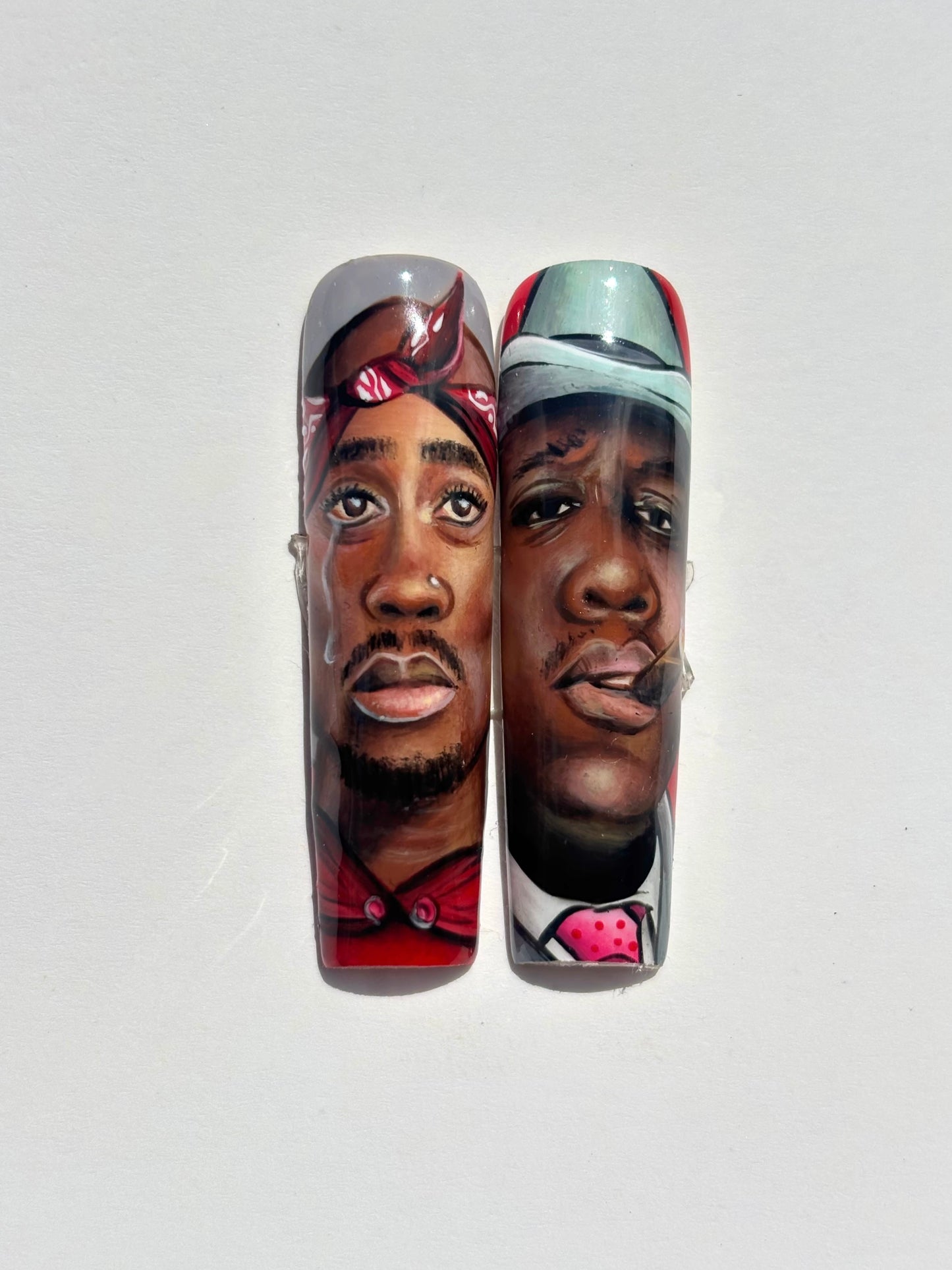 Tupac & Biggie Nails