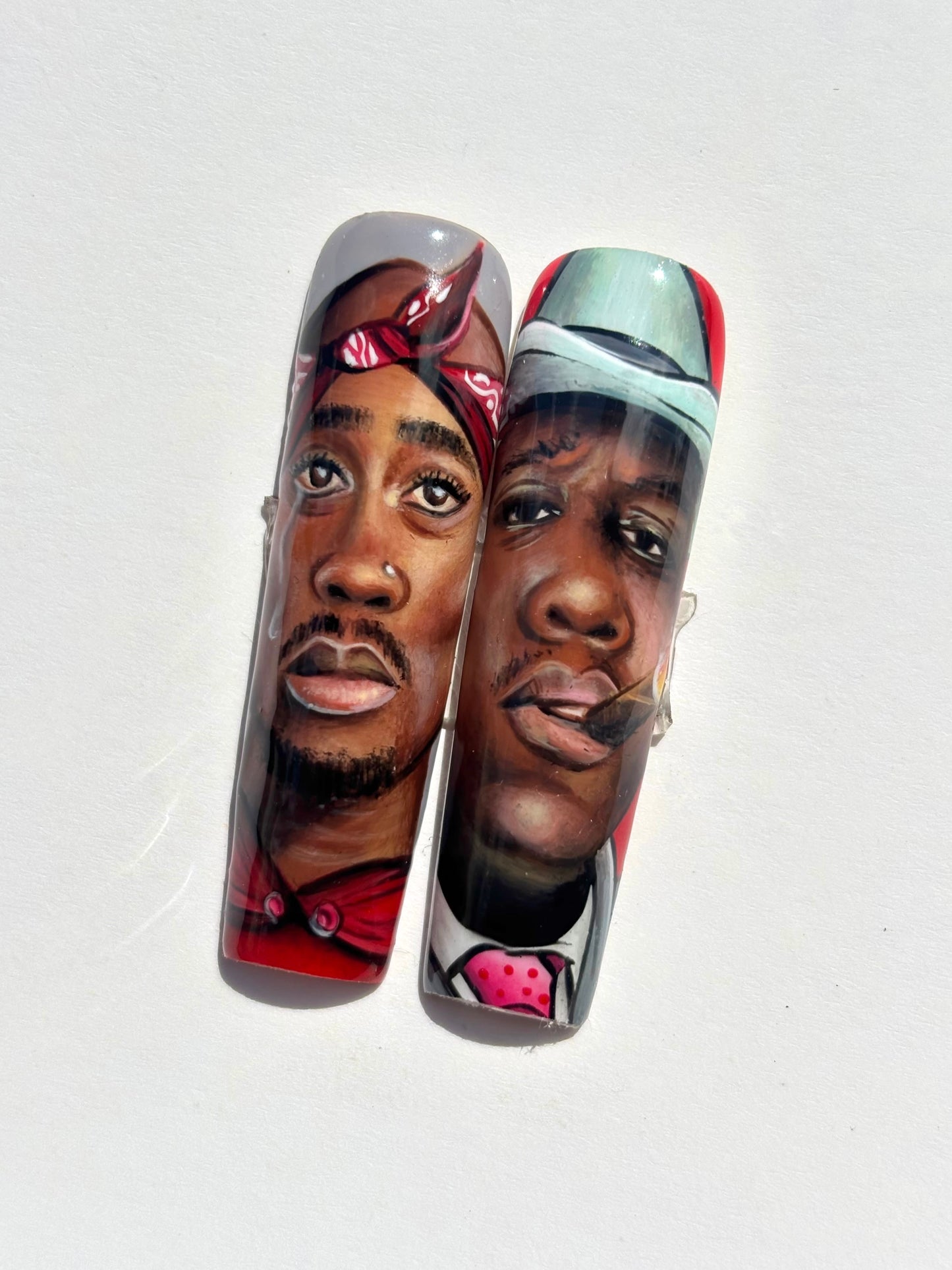 Tupac & Biggie Nails