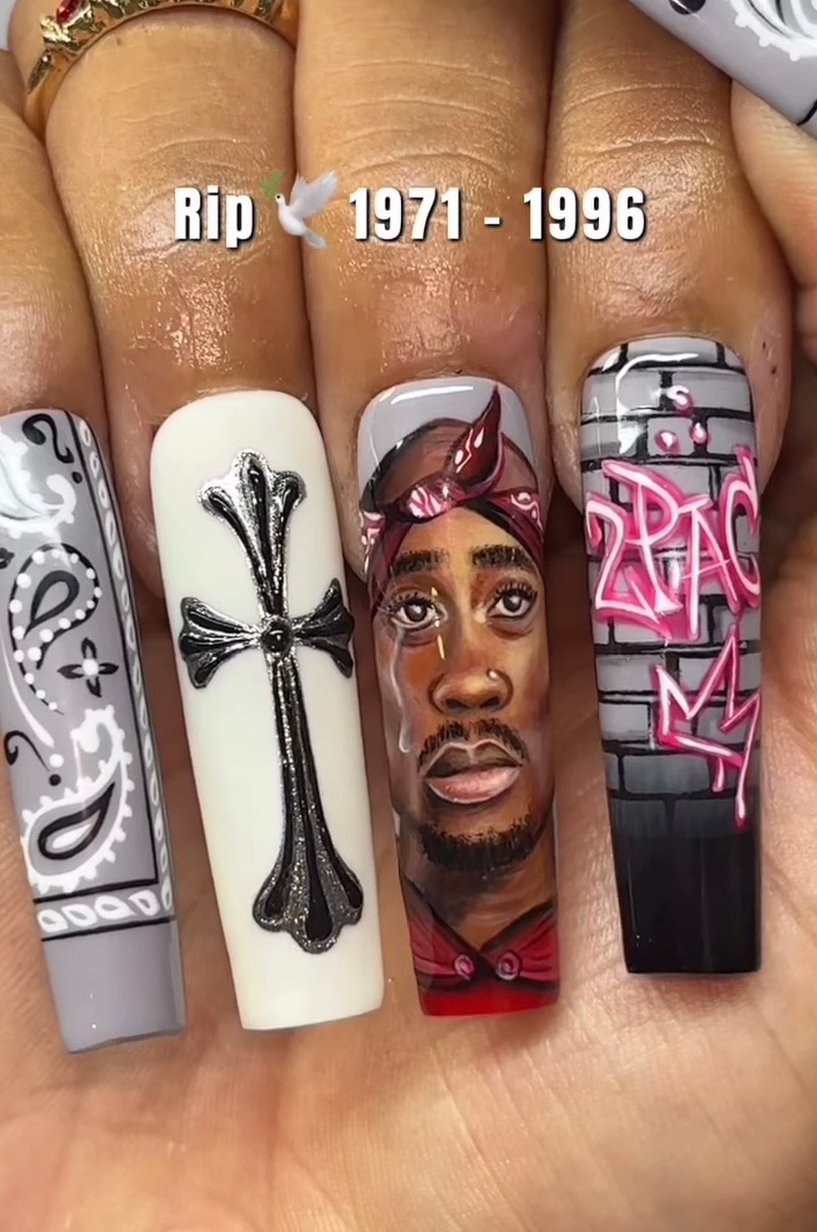 Tupac & Biggie Nails